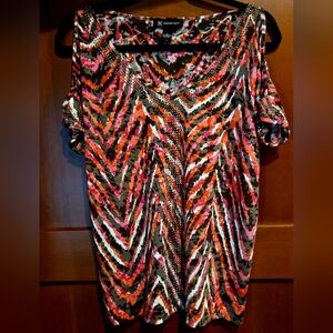 INC International Concepts Vibrant Zigzag Top